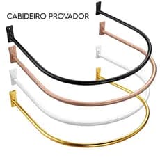 Provador Cabideiro de Roupa em U Estrutaram em Ferro 90x90