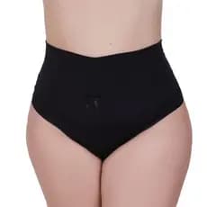 Calcinha Plus Size Cintura Alta Tanga Grande Cós Alto 50 52 54 56 THAMIRES