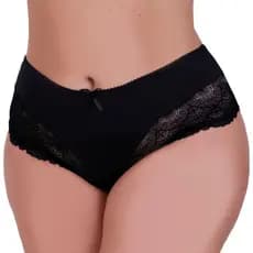 Calcinha Plus Size com detalhe de Renda Tanga Grande Valéria