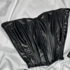 Corset Cropped Acetinado Tomara que Caia Blogueira
