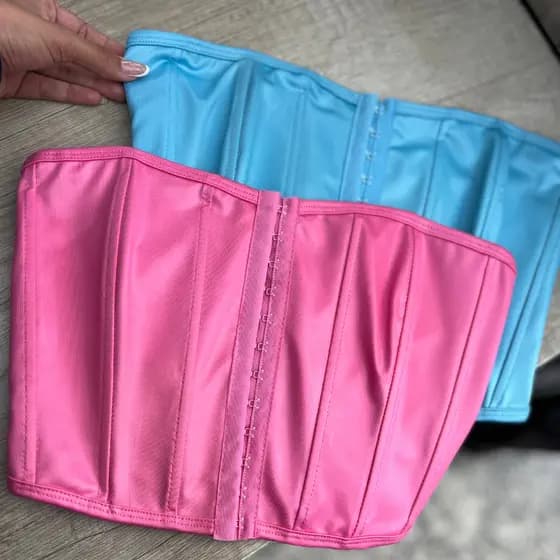 Corset Cropped Tomara que caia Espartilho