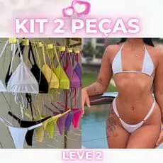 Kit 2 peças Biquini Fita Marquina