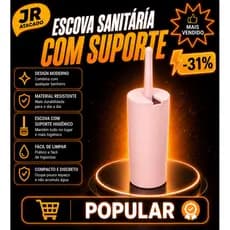 Escova para Vaso Sanitário - Base de Banheiro Privada, Alta Eficiência, Coza