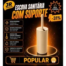 Escova para Vaso Sanitário - Base de Banheiro Privada, Alta Eficiência, Coza