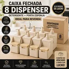 Dispenser Detergente + Porta Esponja Atacado Revenda Alta Margem
