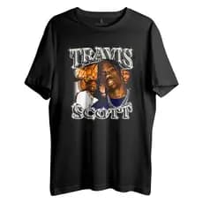 Camiseta Algodão camisa Unissex T shirt rapper travis scott cactus jack hip hop trap vintage streetwear skate