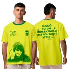Camiseta Algodão Unissex Rita Lee Copa do Mundo Brasil Core Camisa Masculina T-Shirt Feminina-Atoms