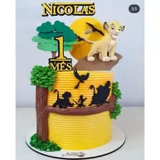 Topo/topper de bolo Rei leão Personalizado