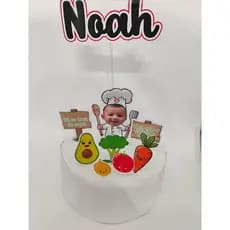 Topo/topper de bolo Introdução Alimentar Personalizado(mesversário)