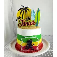 Topo /topper de bolo Reggae Personalizado