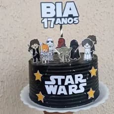 Topo/topper  de bolo Star Wars Personalizado