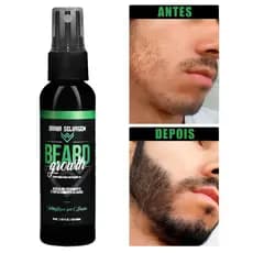 Tônico Cresce Barba Cabelo Beard Growth 60mls Preenche e Acelera Crescimento