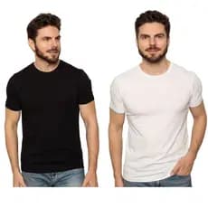 Kit 2 Camiseta Masculina Algodão Egípcio Slim Fit Premium