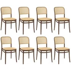 Kit 8 Cadeiras de Jantar Roma para Sala e Cozinha