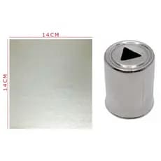 Kit Ponta Ponteira Bico Magnetron Microondas Triangular + Mica Micro-ondas 14x14cm