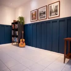 Kits Painel Ripado MDF Crú 120Cm Placa Revestimento Shiplap Decorativo Para Pintar Fácil Instalação