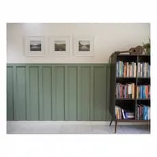 Kit Painel Ripado MDF Crú 90Cm Shiplap Decorativo Para Pintar Fácil Instalação Placa Revestimento
