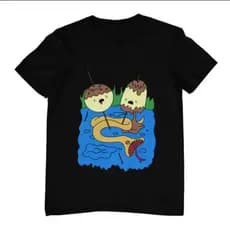 Camiseta Feminina Masculina Casual Confortável Básica Desenho Jujuba E Marceline Hora de Aventura Cartoon Diversidade