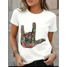 Camiseta 100% Algodão Feminina Masculina Mandala Floral Colorida Paz Carnaval Amor Alegria Moda Estilo Verão
