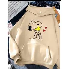Moletom Canguru Flanelado Feminino Masculino Snoopy Inverno