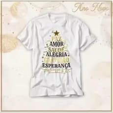 Camiseta Feminina Masculina Ano Novo Comemoração Festa Inicio Alegria Felicidade Amor Saude