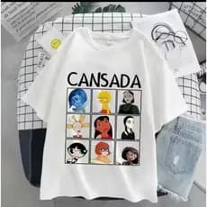 Camisa Camiseta Unissex 100 % Algodão Cansada