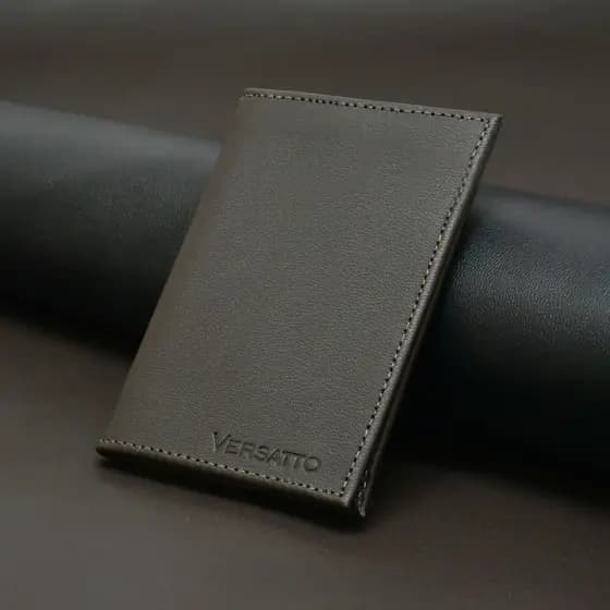 Carteira Masculina Couro Nobre Acabado Slim Leve