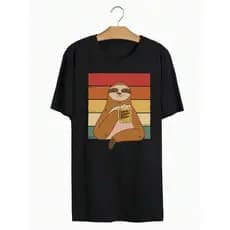 Camiseta Bicho Preguiça Cervejinha Estampada Unissex Básica