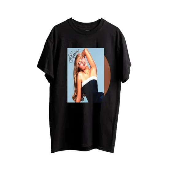 Camiseta Vintage Camisa Básica Sabrina Carpenter Espresso