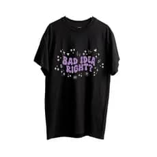 Camiseta Camisa Bad Idea Right Olivia Rodrigo Atriz Cantora