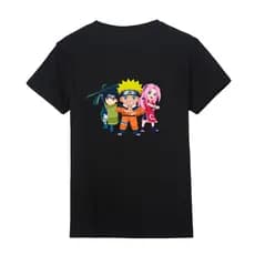 Camisa Camiseta Naruto Time Sete 7 Sasuke Sakura Cartoon