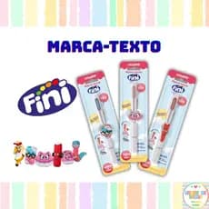 Marca-texto Bala Fini com Chaveiro Colecionável LeoArte Ponta Chanfrada Material Escolar Fini