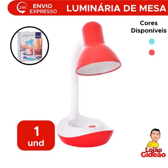 Abajur Luminária Flexível Dobrável Articulável Mesa Base Com Suporte Para Celular Bivolt Aço Inox