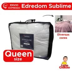 Edredom Sublime Para Casal Queen Cobertor 100% Poliéster 240mx260m