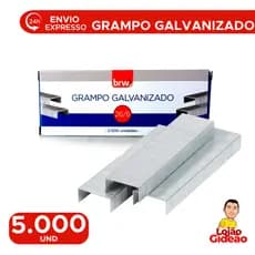 Grampo 26/6 Galvanizado Com 5.000 Grampos