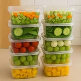 Kit Marmita Potes 400ml Fitness Livre De BPA Freezer Microondas Organizador De Alimentos Retangular