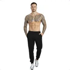 Calça Jogger Masculina Tactel Elastano Costura Reforçada Punho na Barra Seca Fácil Estica Muito