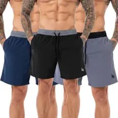 Kit 3 Bermuda Masculina Verão Shorts Masculino Moda Praia Tactel Elastano Academia Esporte Corrida