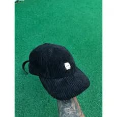 Boné Five Panel Anth Co de Veludo Original Strapback Aba Reta Fita Preto