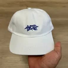 Boné Aba Curva Dad Hat Anth Co Tag Blue Branco