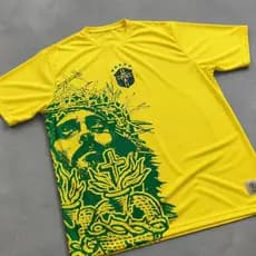 Camiseta do Brasil De Time Chronic Big Plus Size Dry Fit Amarelinha 9