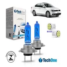 Kit Lampada Super Branca Jetta 2007 A 2014 Farol H7