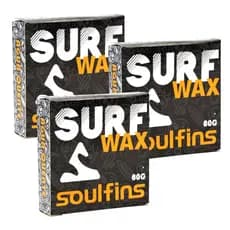 Kit 3 Parafinas Soulfins Surf Wax 80g Prancha de Surf Parafina - Testada e Aprovada