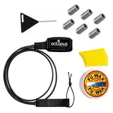 Leash Strep Prancha De Surf 6´pés + Parafina Fu Wax Surf