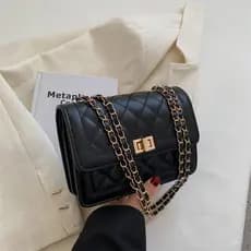 bolsa feminina transversal crossbody passeio alça corrente[9116]