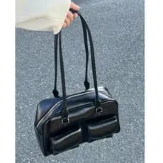 Bolsa de ombro feminina de design moderno retrô grande capacidade[4023]