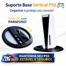 Suporte Vertical PS5 Playstation 5 Slim Fat Digital Pro Base Vertical Mesa Dock Estável