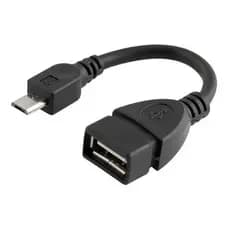 Cabo OTG USB Micro USB V8 Adaptador Para Pen Drive Teclado Mouse Controle Plug & Play