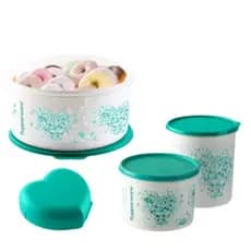 Kit Potes Tupperware : Porta tudo + Tupper Caixas + Tupper coração