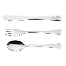 Talheres Infantil Aço Inox Tramontina Garfo Faca Colher